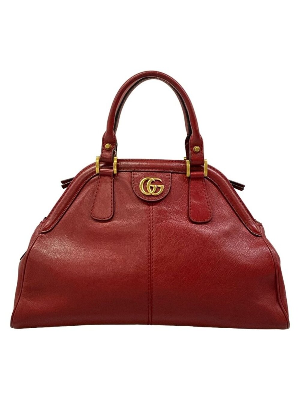 Gucci Handbag Medium Top Handle Tote Bordeaux Cat Head Leather